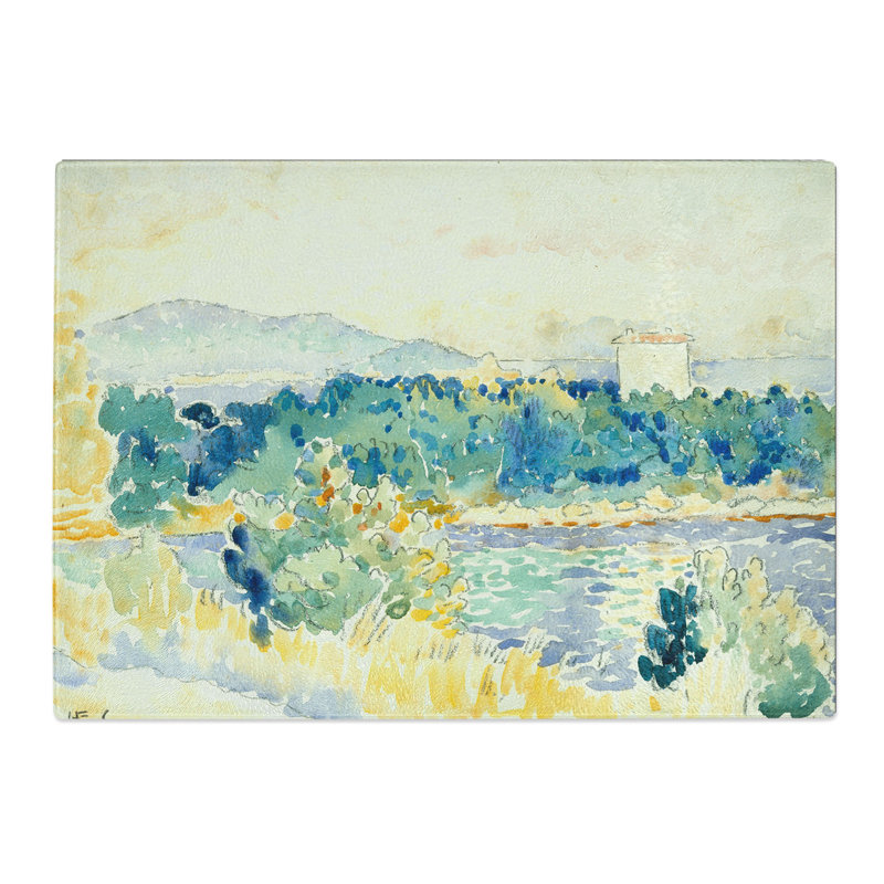 Landscape Vol.4 by Henri-Edmond Cross Chopping Board, 0.4cm H x 28.5cm W x 39cm L
