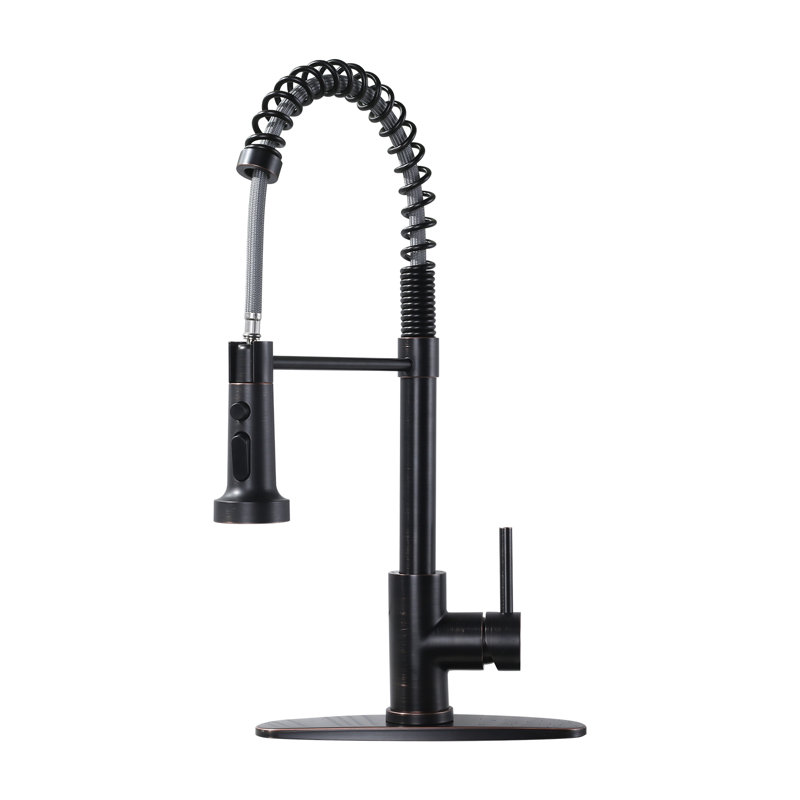WOWOW Pull Out Kitchen Faucet, Oil Rubbed Bronze