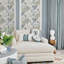 Highclere Cotton Blend Embroidered Room Darkening Curtain-1838115647