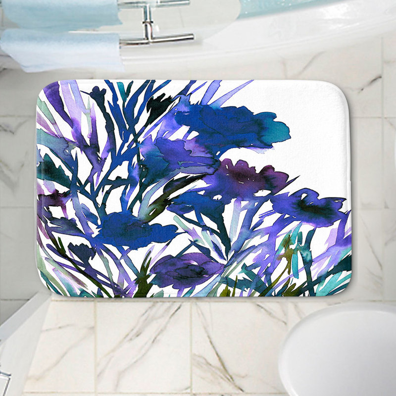 Tapis pour salle de bain Petal, l 24 po x L 17 po x H 1 po