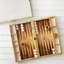 Cream Shagreen Backgammon Set w/ Dice