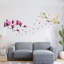 White and Pink Magnolia Flowers Wall Sticker