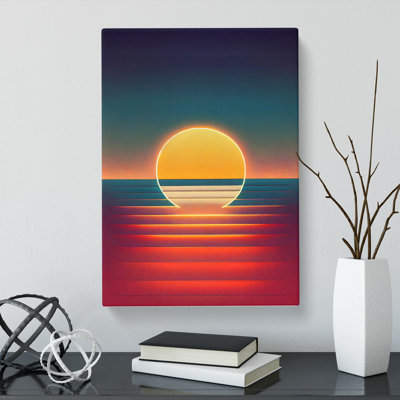 Hadria Sunset Minimalism Vol.4 - Wrapped Canvas