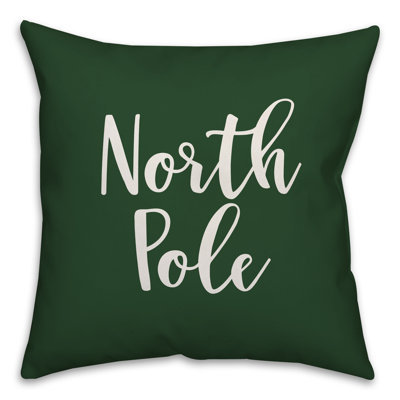  North Pole Throw Pillow