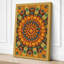 Golden Mandala Rising Botanical - Wrapped Canvas-531188601-531188605