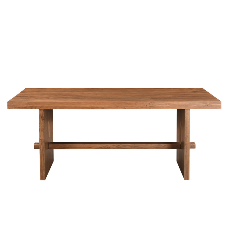 Chaliyah Acacia Solid Wood Dining Table, 38" W x 75" L
