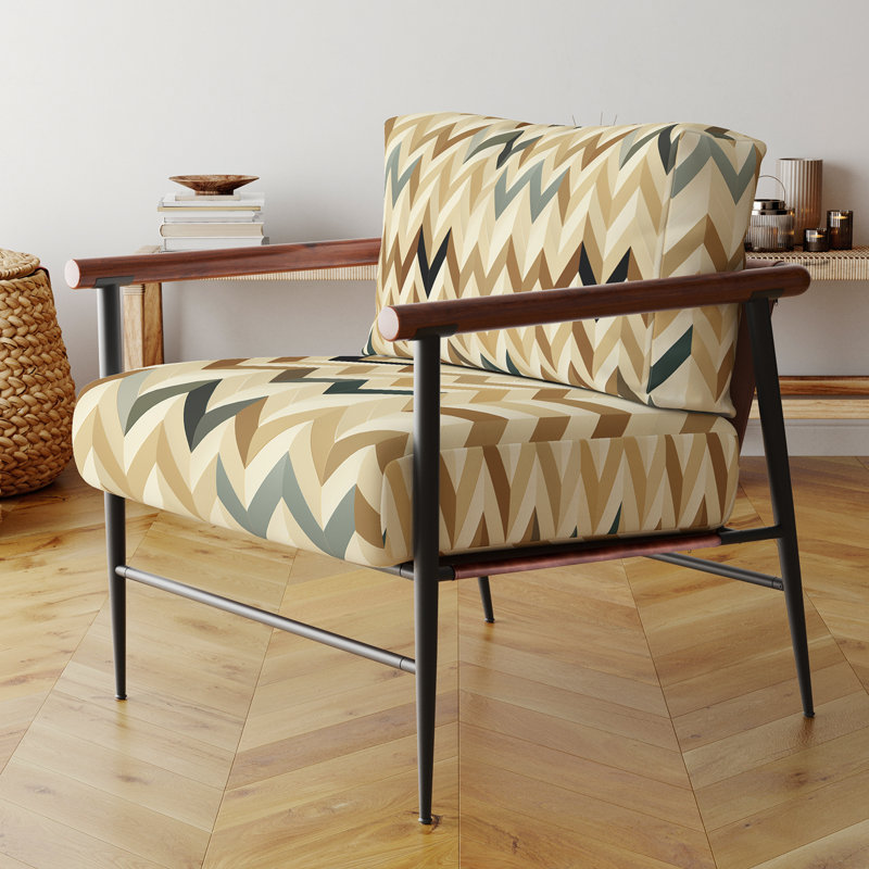 Fauteuil de 23 po de large Cantina, Beige/White Velvet
