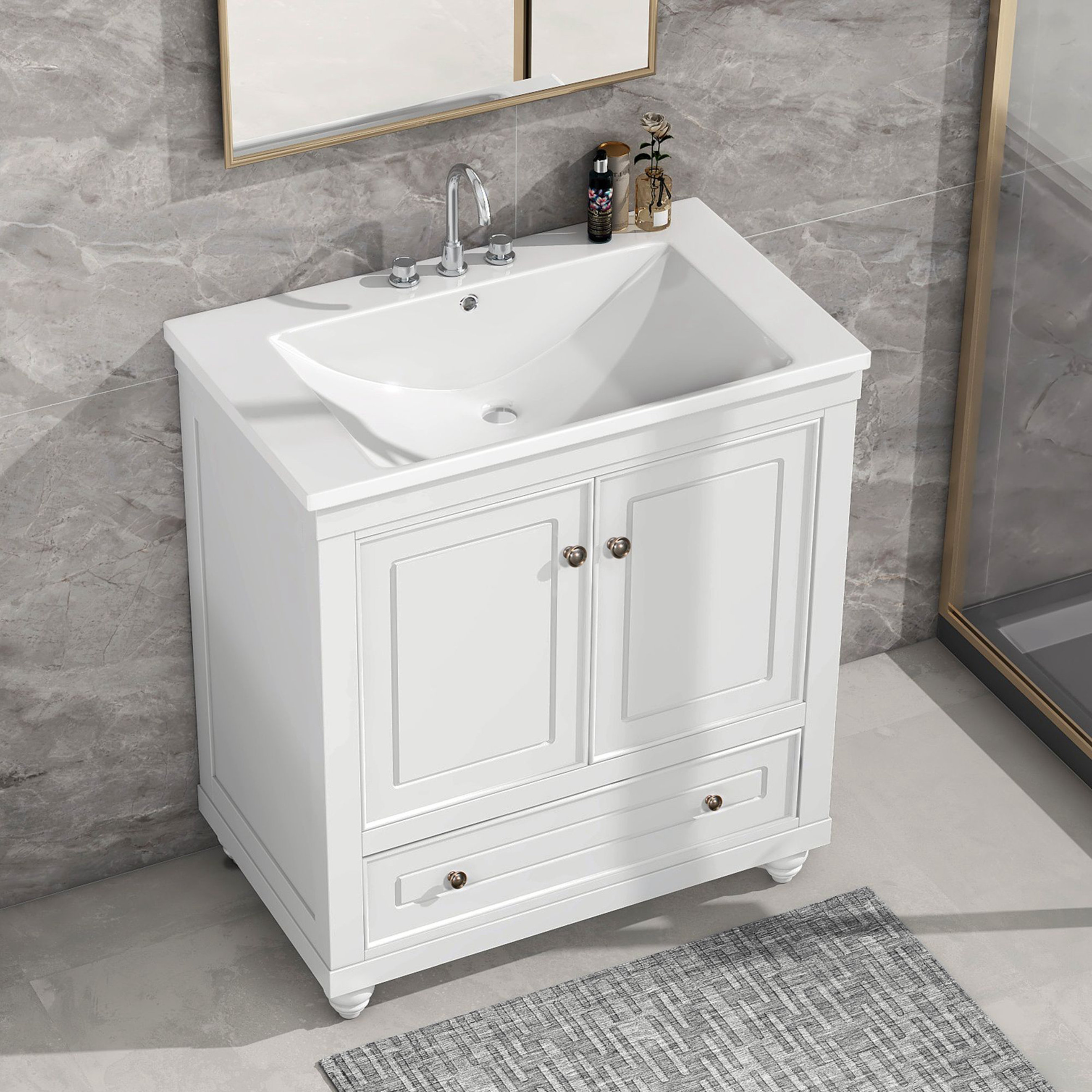 Winston Porter Modern Bathroom Vanity | Wayfair
