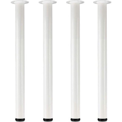 28 inch Adjustable Metal Desk Legs(White)