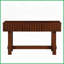 Table basse de 52 pouces style Mid-Century Farmhouse avec tiroirs de rangement, pieds en bois massif faciles à nettoyer pour le couloir du salon-1291207992