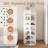 Rotating Shoe Rack Tower, 7-Tier Spinning Storage Rack, Free Standing 360° Revolving Shoe Organizer, Holds 28 Pairs Of Shoes (7-Tier,White)