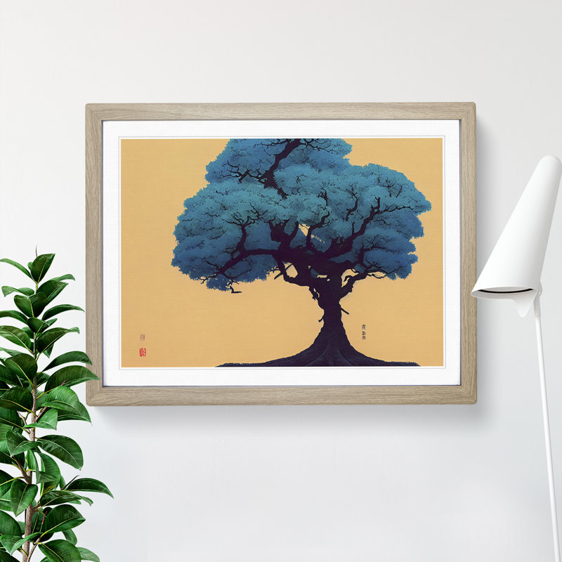Eye Opening Tree - Single Picture Frame Print, 46cm H x 64cm W x 2cm D, Oak Framed