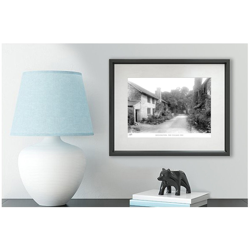 Bossington, The Village 1901 - Single Picture Frame Print, 40cm H x 50cm W x 2.3cm D
