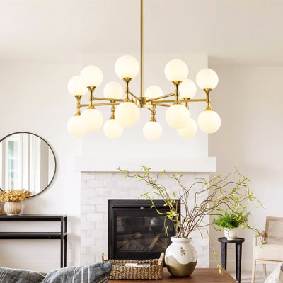 Lustre linéaire spoutnik moderne à 16 lumières Azucena