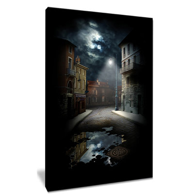 « night street collage », impression sur toile tendue
