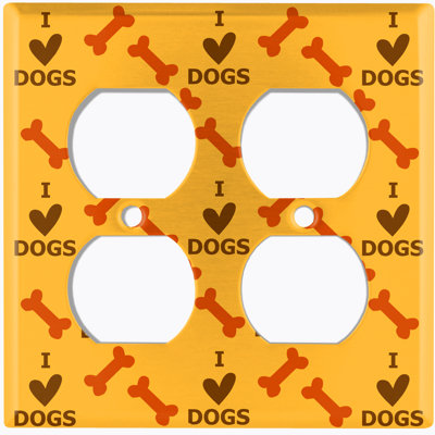 Plaque murale 2 interrupteurs à bascule