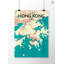 « hong kong city map », reproduction d’impression sur affiche en tricolore-22633208