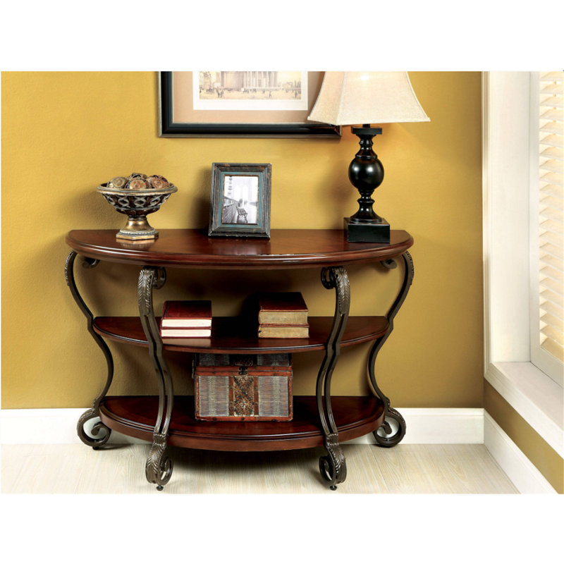 Halpern 48'' Solid Wood Top Console Table
