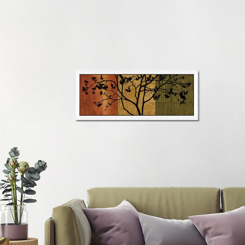 Arboreal II by Chris Donovan - Panoramic Print on Canvas, 121.92 cm H x 40.64 cm W, White Framed