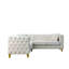 Canapé d'angle en velours, canapé modulaire en L-1357069339