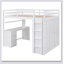 Lit mezzanine avec tiroirs, bureau et garde-robe-1429004493