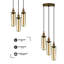 Derrickson 3 - Light Gold Cluster Pendant-1878515199