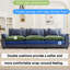 Grand canapé-lit confortable Adonia de 120 po pour la chambre à coucher-1483550595