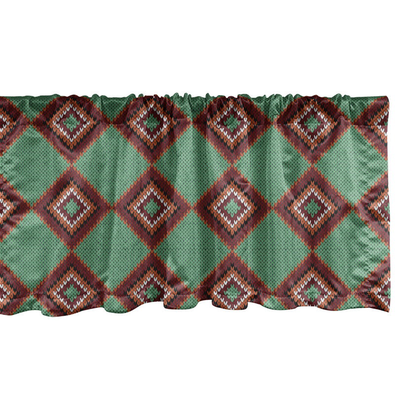 Ensemble de 2 cantonnières Ambesonne Rocket Valance, L 54 po x L 18 po