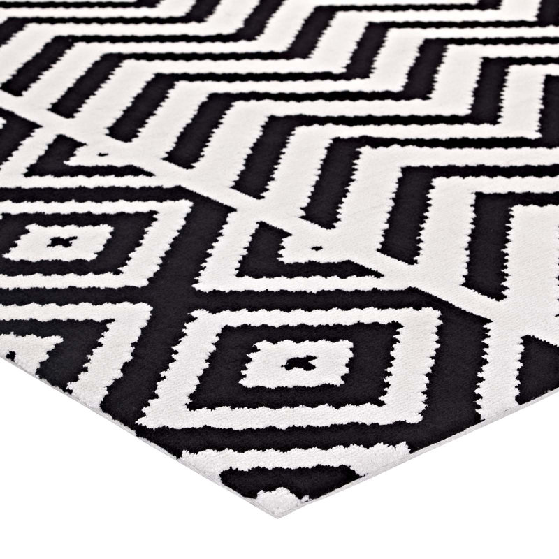 Tapis à motif de chevrons / diamants Ailani, Rectangle 8 pi x 10 pi