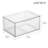 mDesign Plastic Wide Stackable Kitchen Storage Organizer, Drawer, 2 Pack, Clear