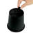 8" Round Garden Pots With Drainage - 5 Nursery Plant Containers. Plastic, Crack Proof & Fade . All-Weather. Black. Great For Planting And Storage Drainage. Polypropylene. Weather , . For-1744012211