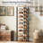 Narrow 10 - Tiers Shoe Storage Tower, Wooden Shoe Rack with Hooks-1428782548