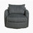 Dalrymple 38.5" Modern & Contemporary Corduroy Swivel Chair with Smooth 360-Degree Swivel Base, Cozy Corduroy Fabric Upholstery-1099651515