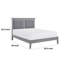 Grand lit Rilwan, tête de lit tapissier en similicuir gris-858247505-811188443