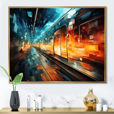 " Abstract Train Translucent Rhythms II "