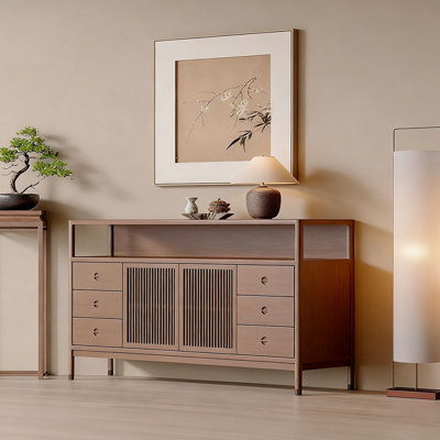 Buffet rétro de style chinois minimaliste
