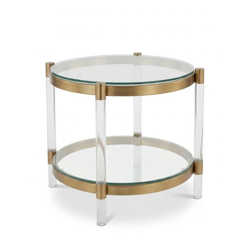 Table d'appoint Alvarez, Doré