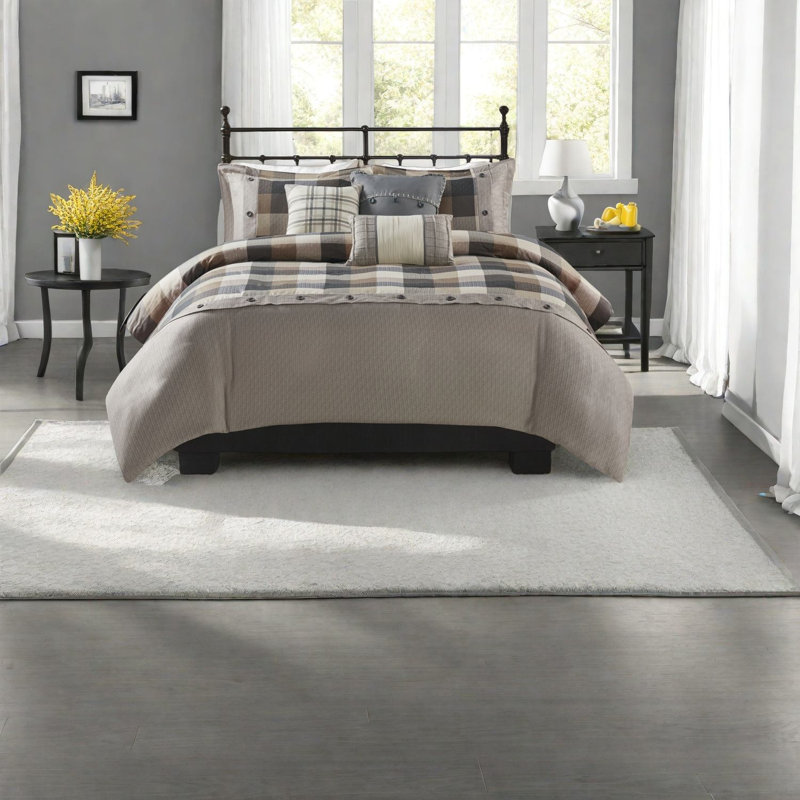 Ensembles de literie en polyester confortables de style maison de campagne