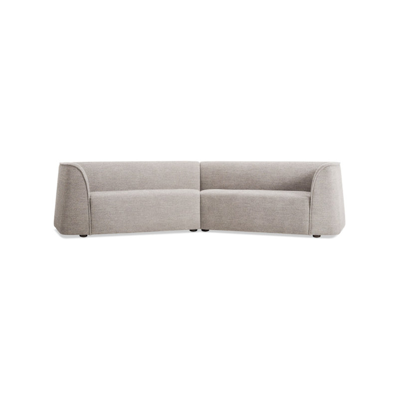 Thataway Sectional, 29" H x 126" W x 53" D, Tofte Navy Polyester Blend