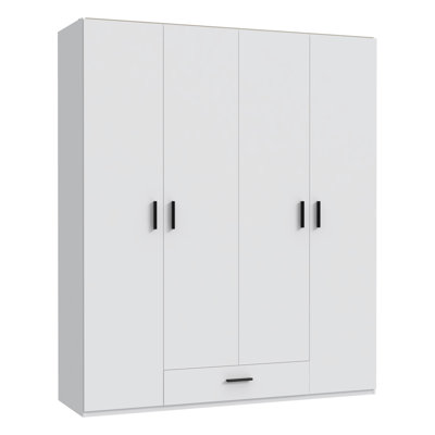 Tamekah 4 Door Manufactured Wood Wardrobe