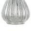 10" Antiqued Silver Glass Round Table Vase
