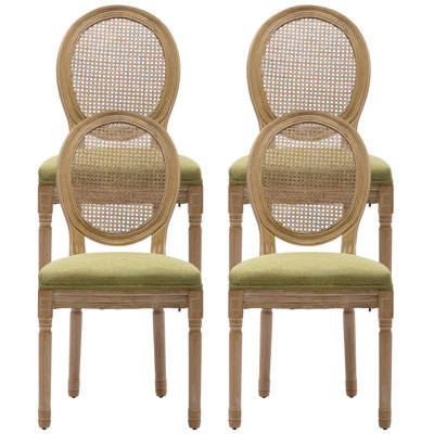 Ensemble de 4 chaises d'appoint rembourrées H 19,7 po Amando