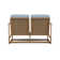 Outdoor Summit Rocker Bench with Cushions