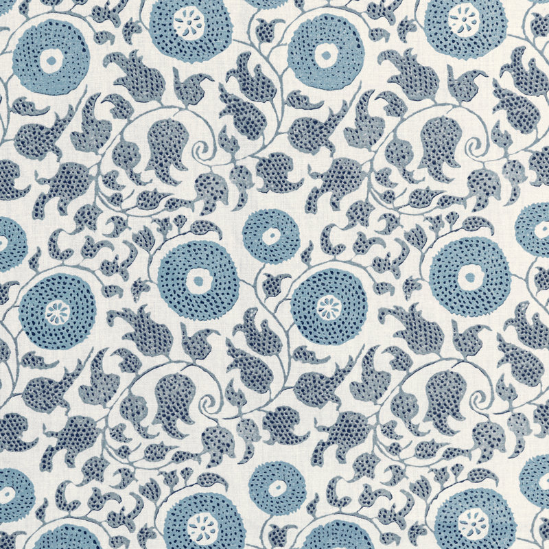 Eldora Print Fabric, Slate