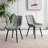 Metal Upholstered Back Side Chair Dining Chair PU Leather Dining Chairs Set of 4 – Modern Upholstered Kitchen Side Chairs with Sturdy Metal Legs, Mid-Century Design for Dining Room, Restaurant & Office-98281836