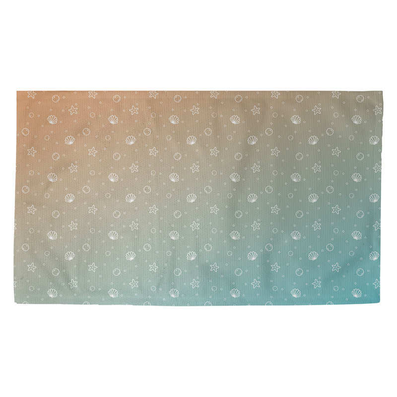 Paillasson d’intérieur coquillage dobby Avicia, Rectangle 2 pi 1 1/2 po x 3 pi 6 po, Jaune / vert
