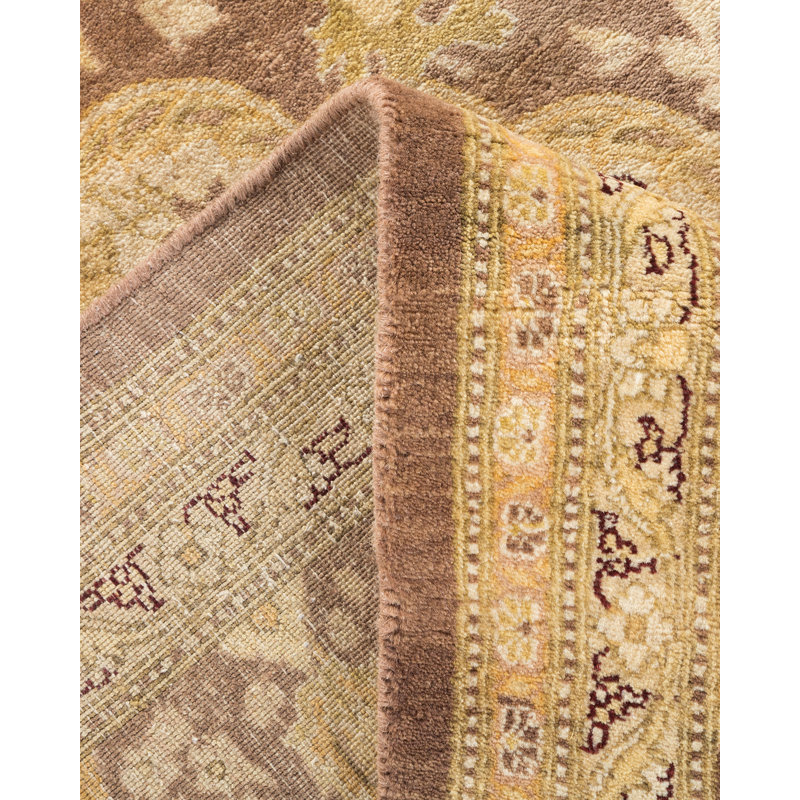 Tapis unique en laine noué à la main 6 pi 2 po x 9 pi 1 po nouvel âge Ohlone
