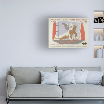 English School Daily Mail Ideal Home Exhibition Poster, 1938 Canvas Art
