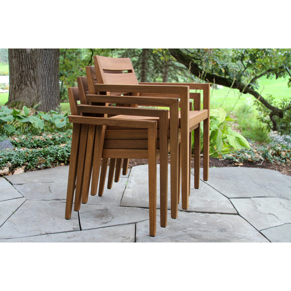 Fleur Outdoor Stacking Dining Armchair | Birch Lane