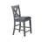 Carla 7Pc Counter-Height Dining Table And 6 Chairs Set, Gray Wood-117559218